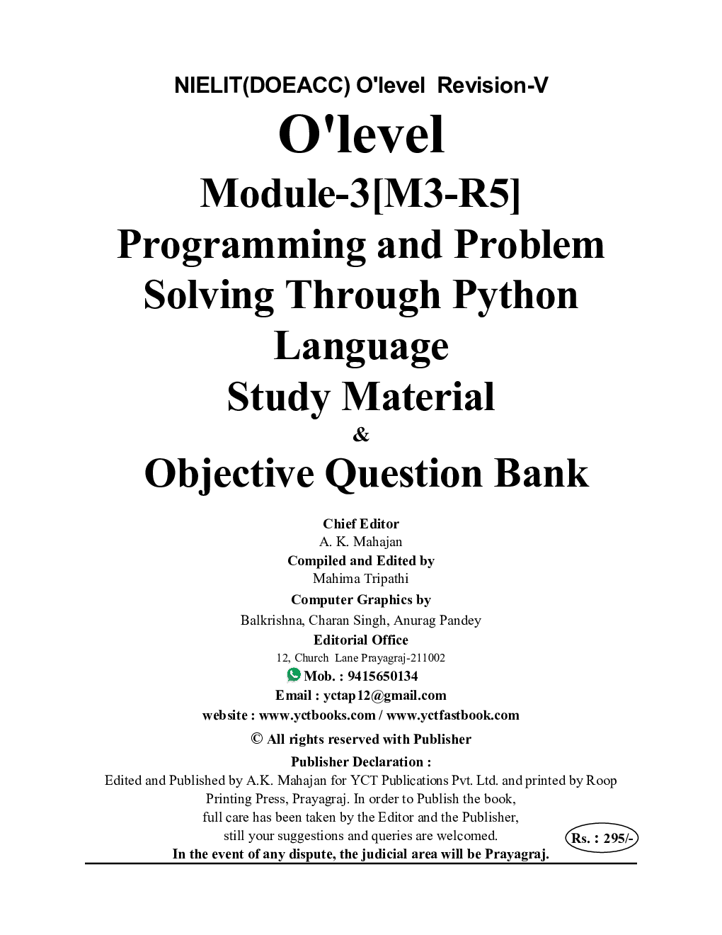 O Level M3-R5 Study Material Python 2023-24  - Page 2