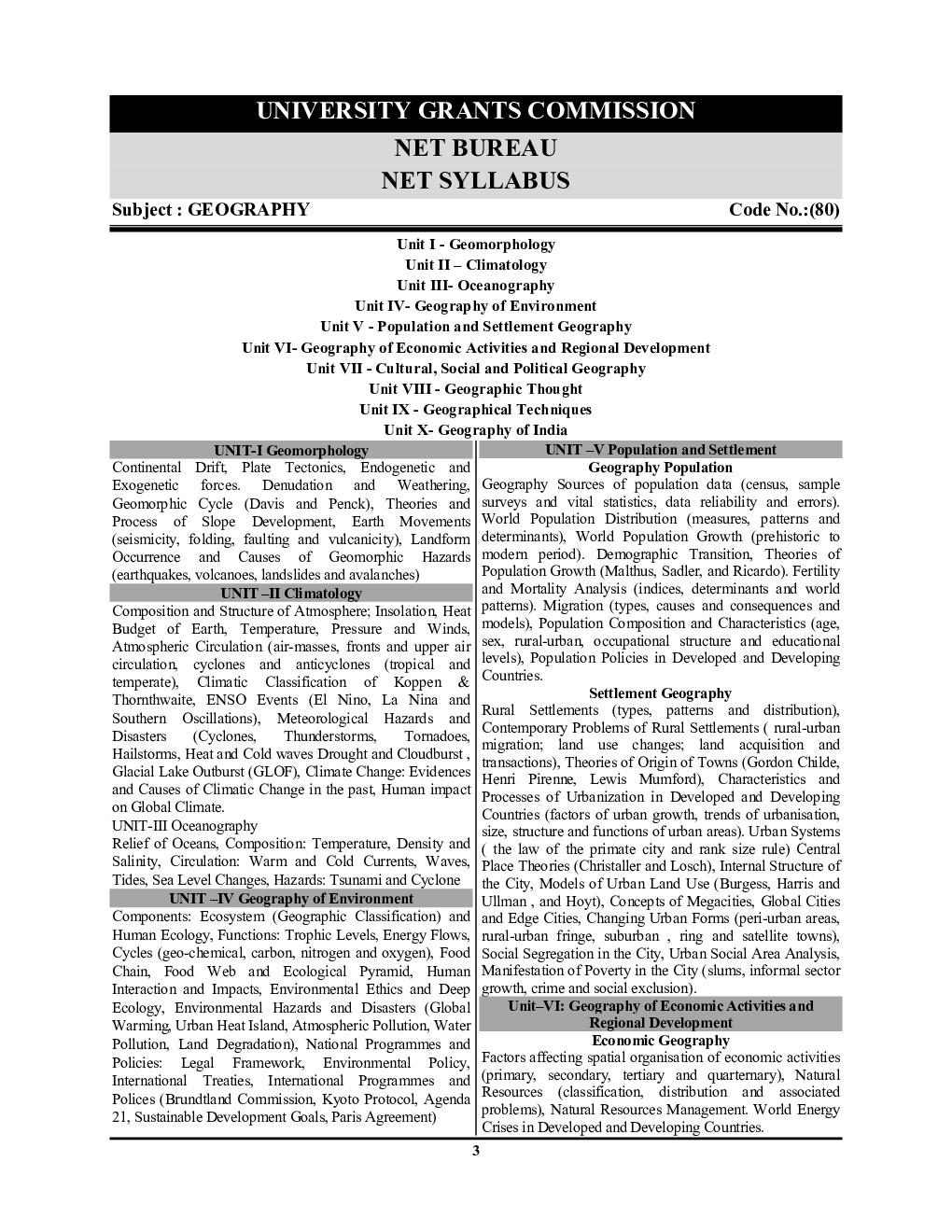 NTA UGC-NET/JRF Geography Solved Papers 2023-24  - Page 4