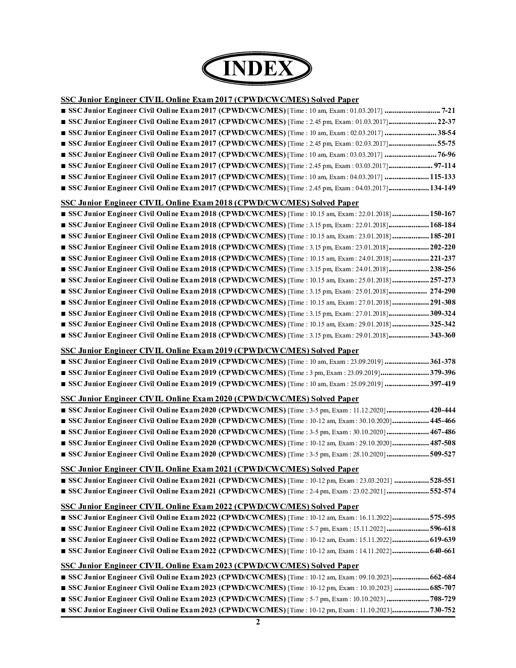 SSC JE सिविल इंजीनियरिंग तकनिकी साल्व्ड पेपर्स 2024-25  - Page 3