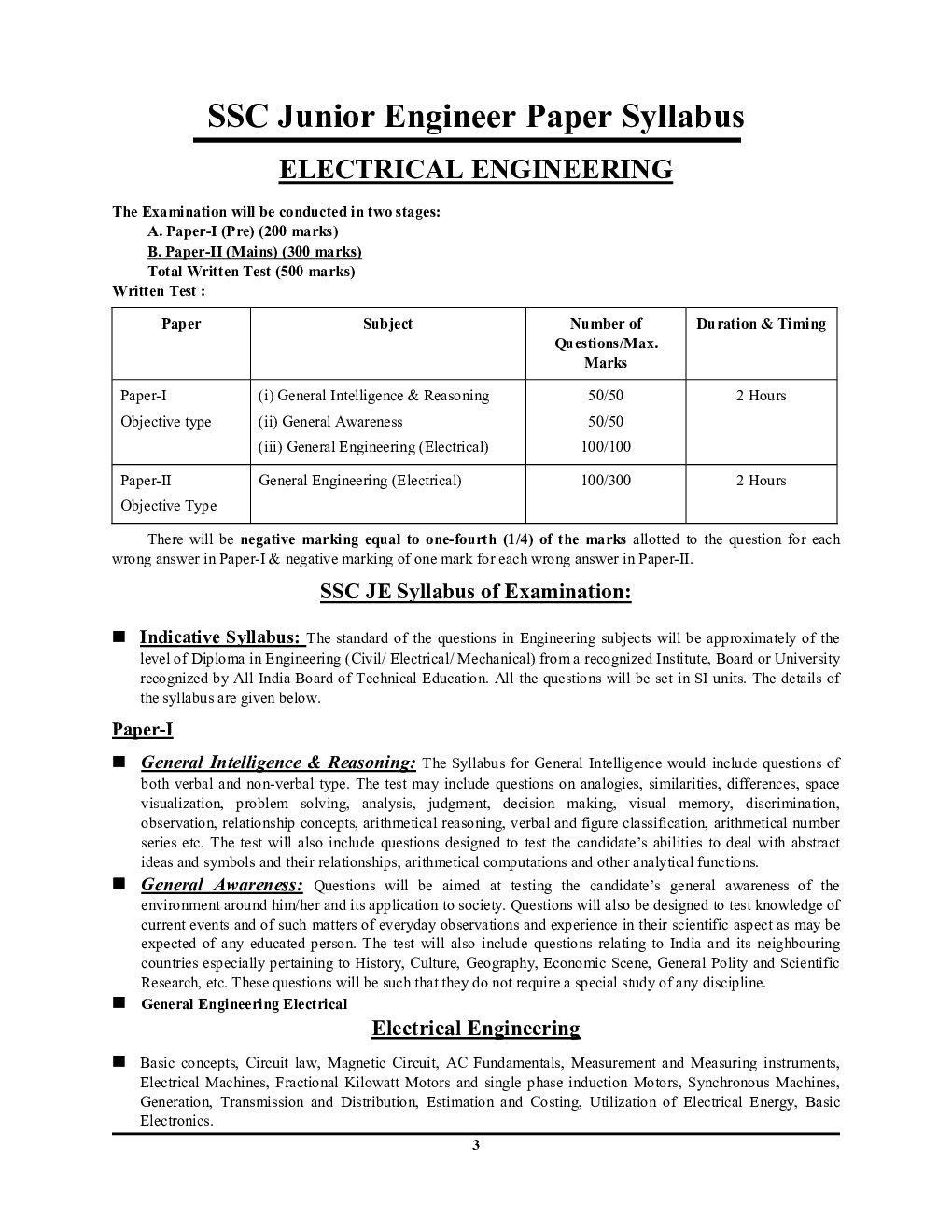 SSC JE इलेक्ट्रिकल इंजीनियरिंग साल्व्ड पेपर्स 2024-25  - Page 4