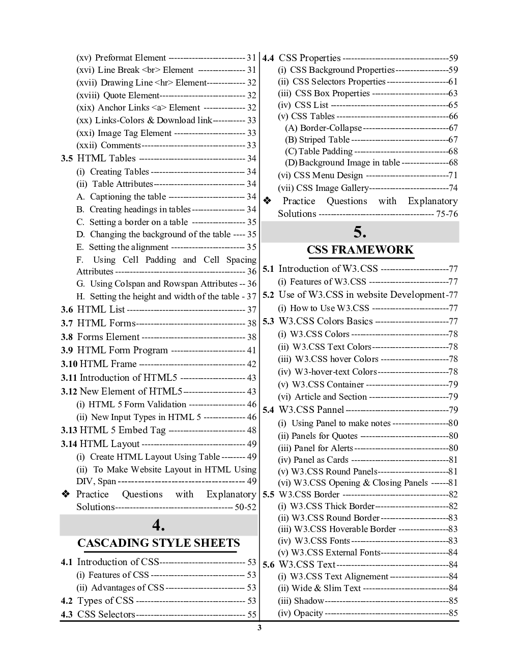 ‘O’ Level Web Designing & Publishing Study Material 2023-24  - Page 4