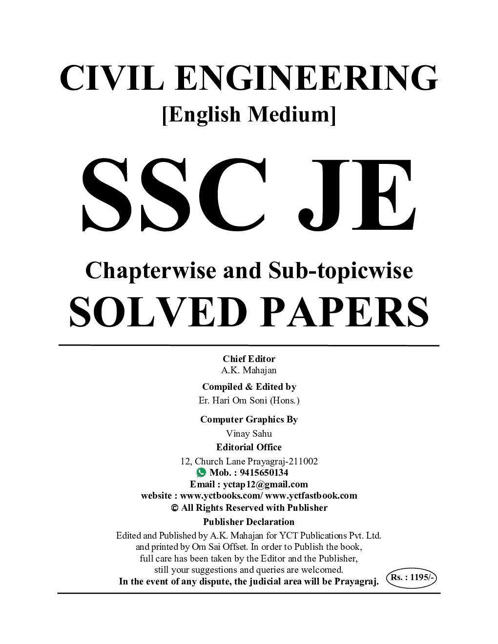 SSC JE Civil Engineering Solved Papers 2024-25 - Page 2