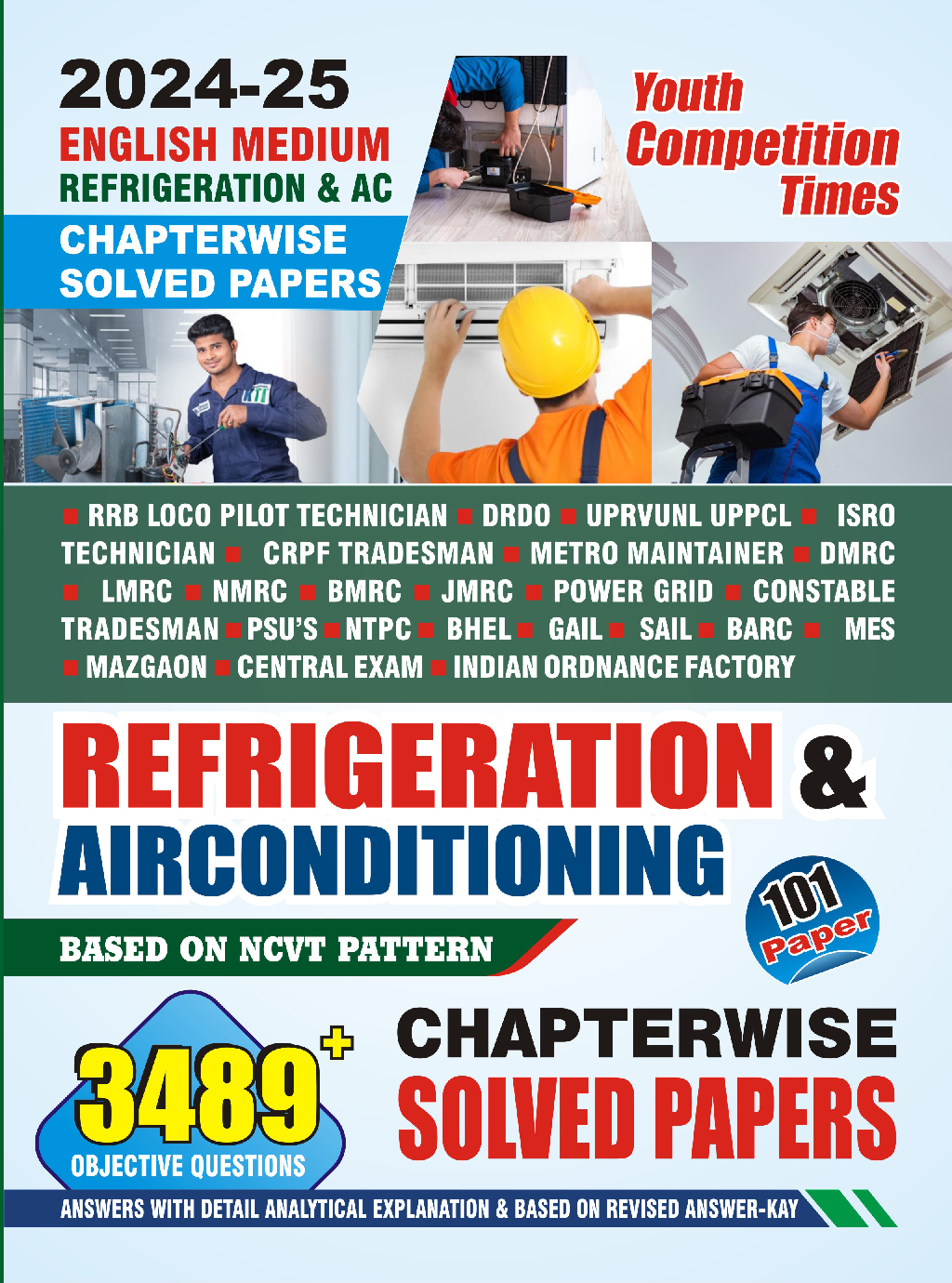 Download RRB/DRDO/ISRO Refrigeration & Air Conditioning Solved Papers 202425 by YCT Expert Team