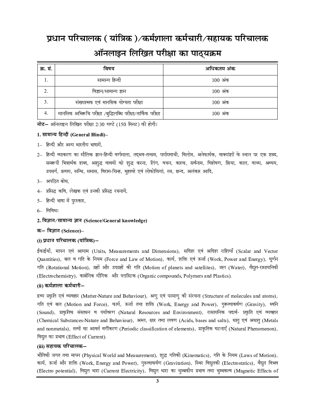 UP Police रेडियो संवर्ग विज्ञान परीक्षा रिफ्रेशर 2024-25 - Page 4