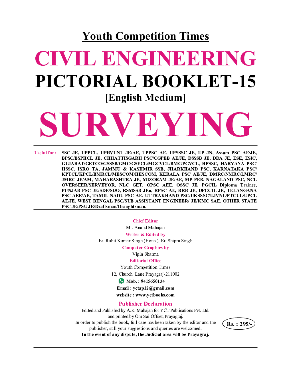 Civil Engineering Pictorial Booklet-15 Surveying Study Material 2023-24 - Page 2
