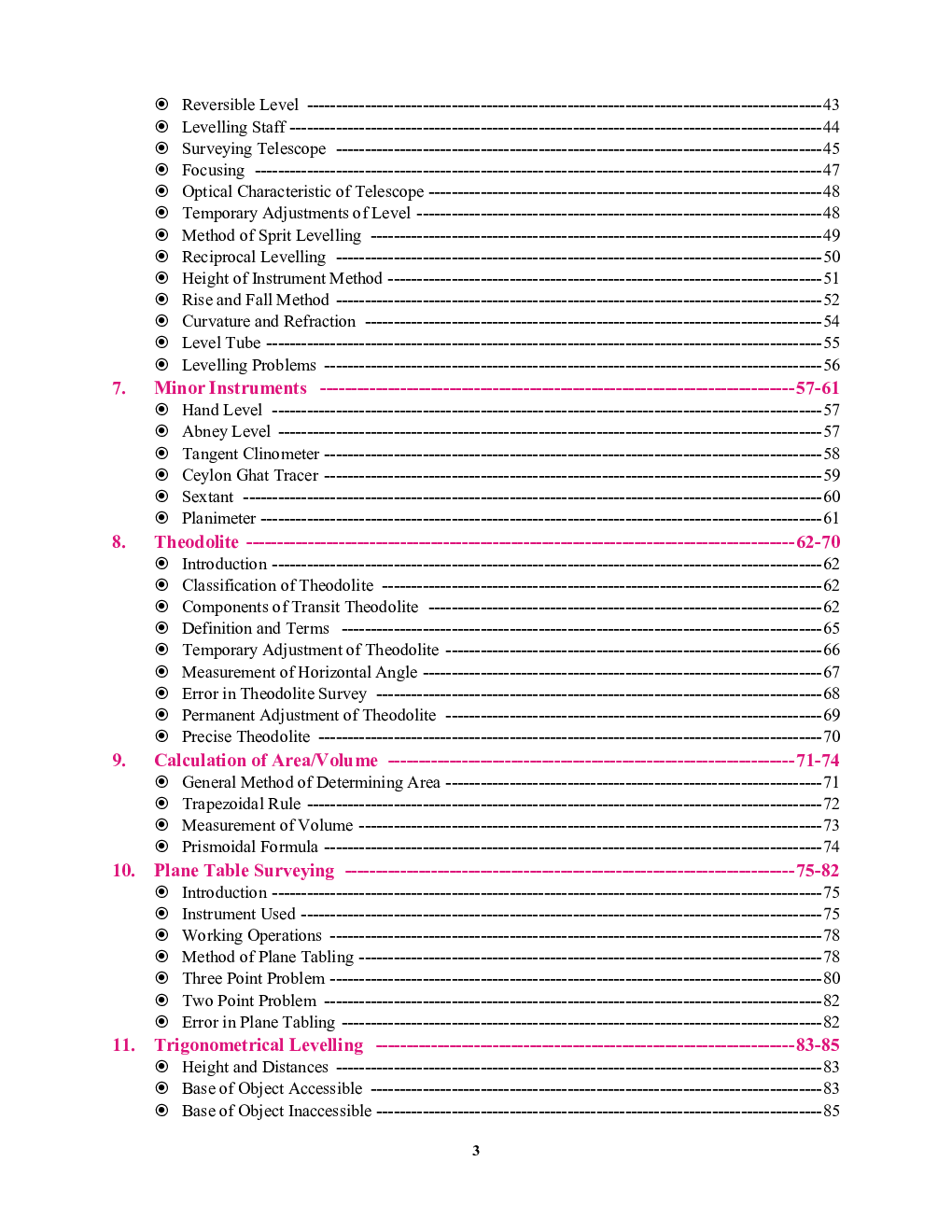 Civil Engineering Pictorial Booklet-15 Surveying Study Material 2023-24 - Page 4