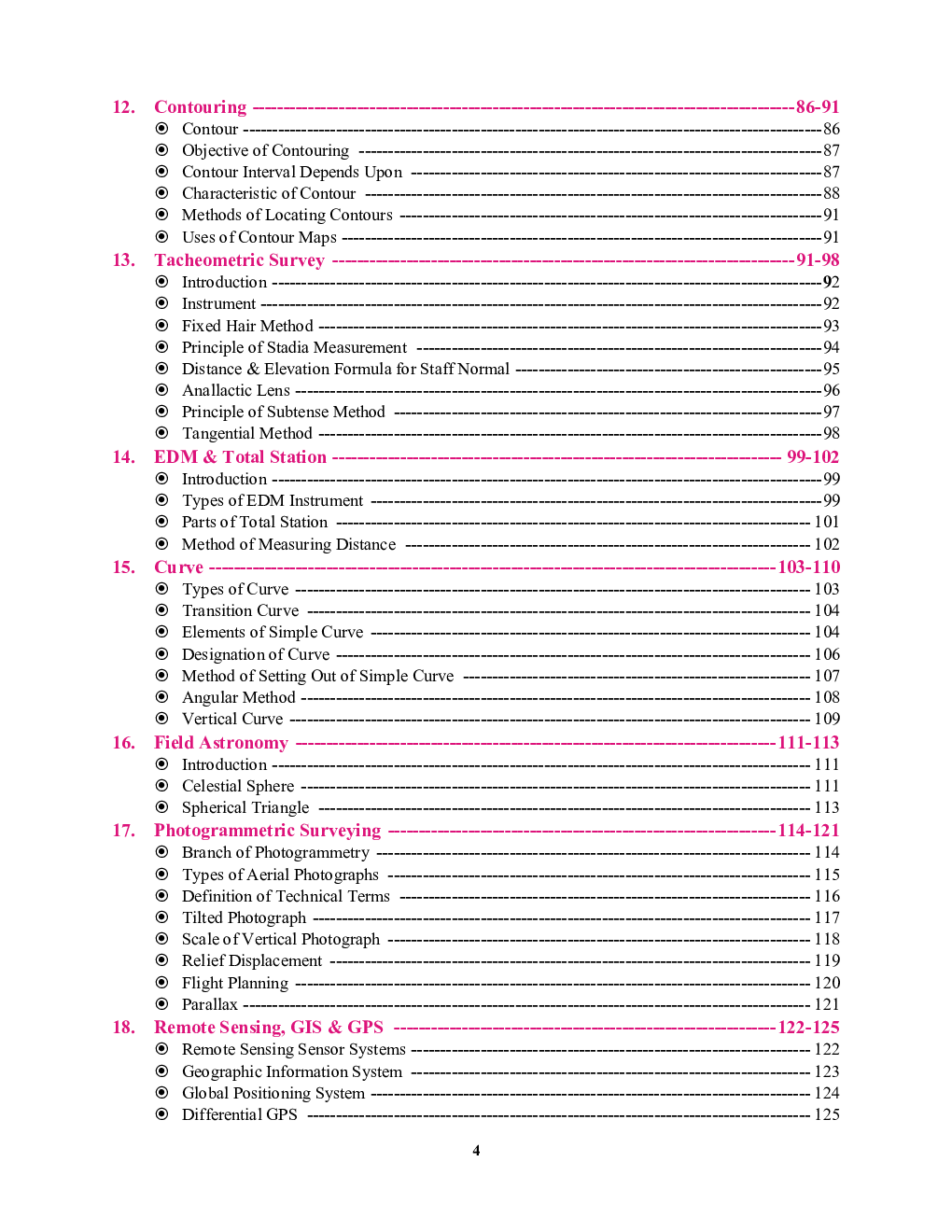 Civil Engineering Pictorial Booklet-15 Surveying Study Material 2023-24 - Page 5