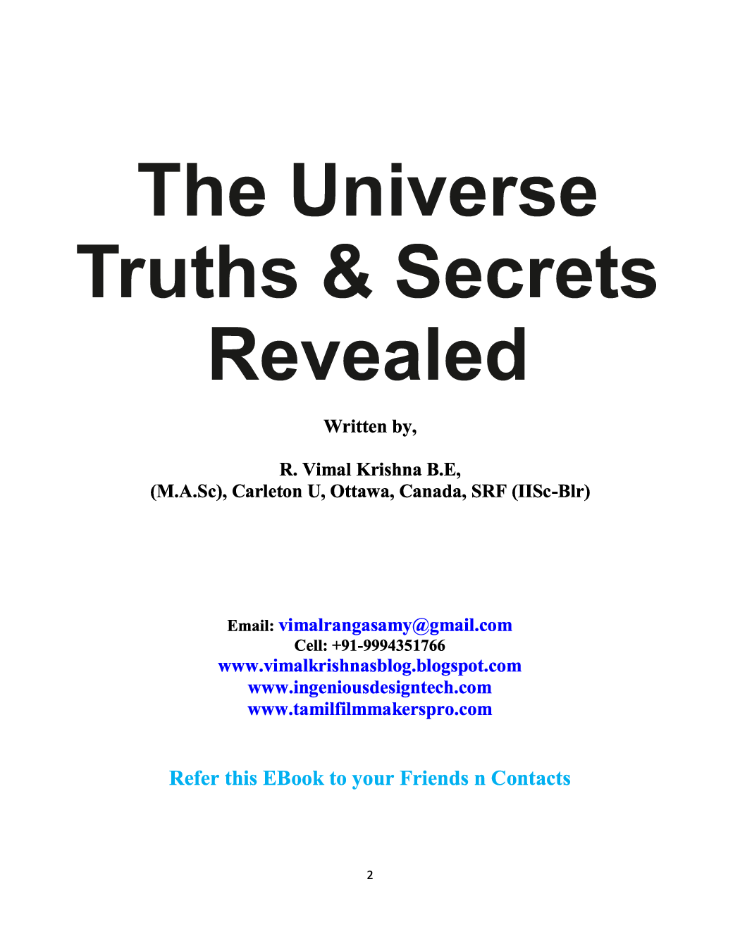 The Universe Truths & Secrets Revealed  - Page 2