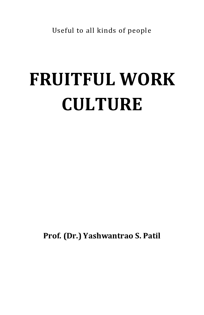 Fruitful Work Culture - Page 2