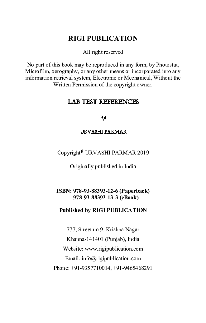 Lab Test References - Page 3