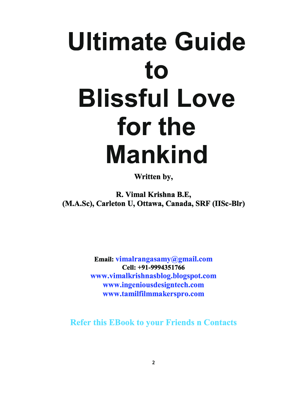 Ultimate Guide to Blissful Love for the Mankind  - Page 2