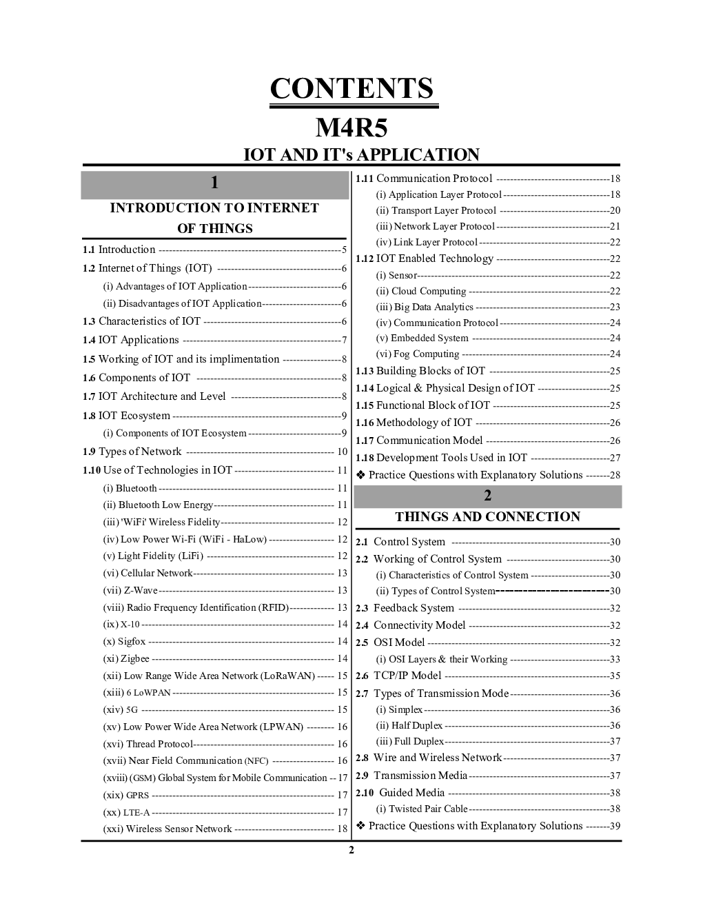 ‘O’ [M4-R5]Level Introduction to Internet of Things Study Material 2024-25 - Page 3