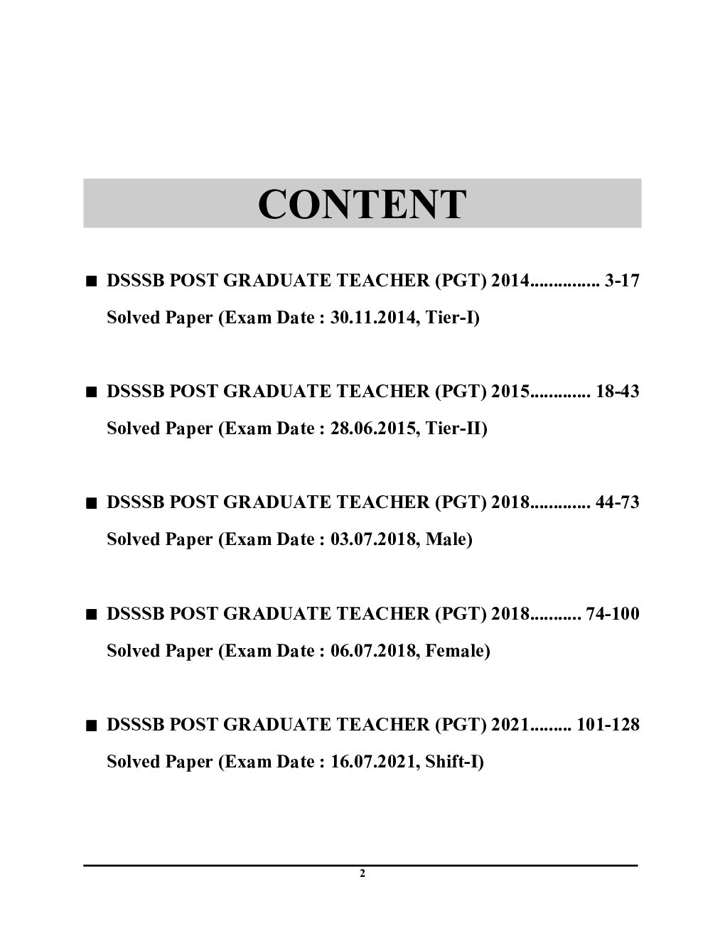 DSSSB TGT PGT Biology Solved Papers 2024-25 - Page 3