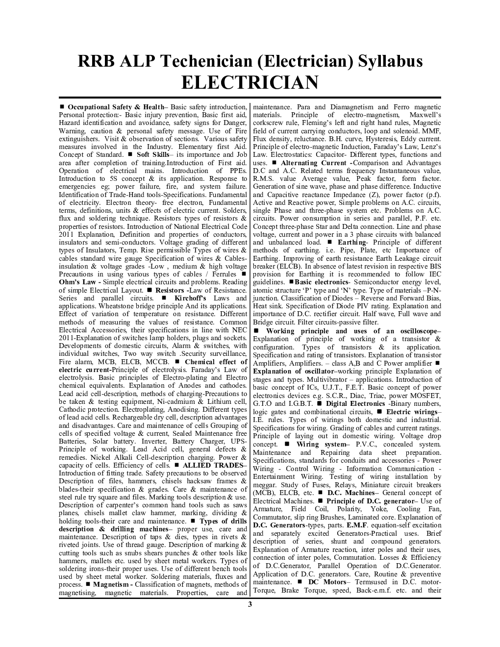 RRB ALP/UPPCL/ISRO  Electrician Trade Solved Papers 2024-25 - Page 4