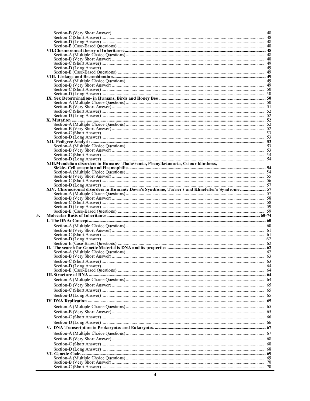 CBSC/NIOS/UP Board Biology Study Material 2024-24 - Page 5