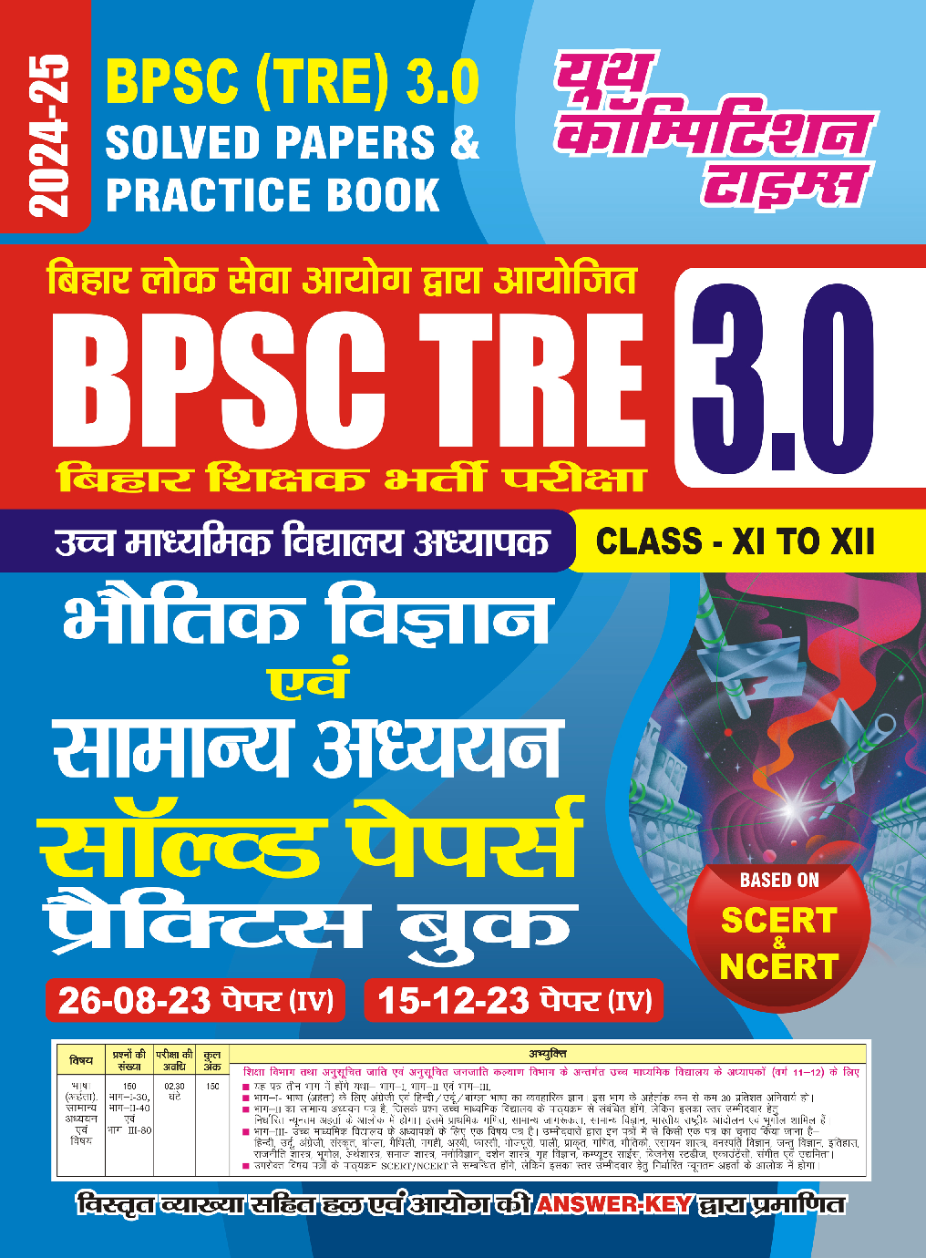 BPSC TRE XI-XII भौतिक विज्ञानं एवं सामान्य अध्धयन साल्व्ड पेपर प्रैक्टिस पेपर 2024-25 - Page 1