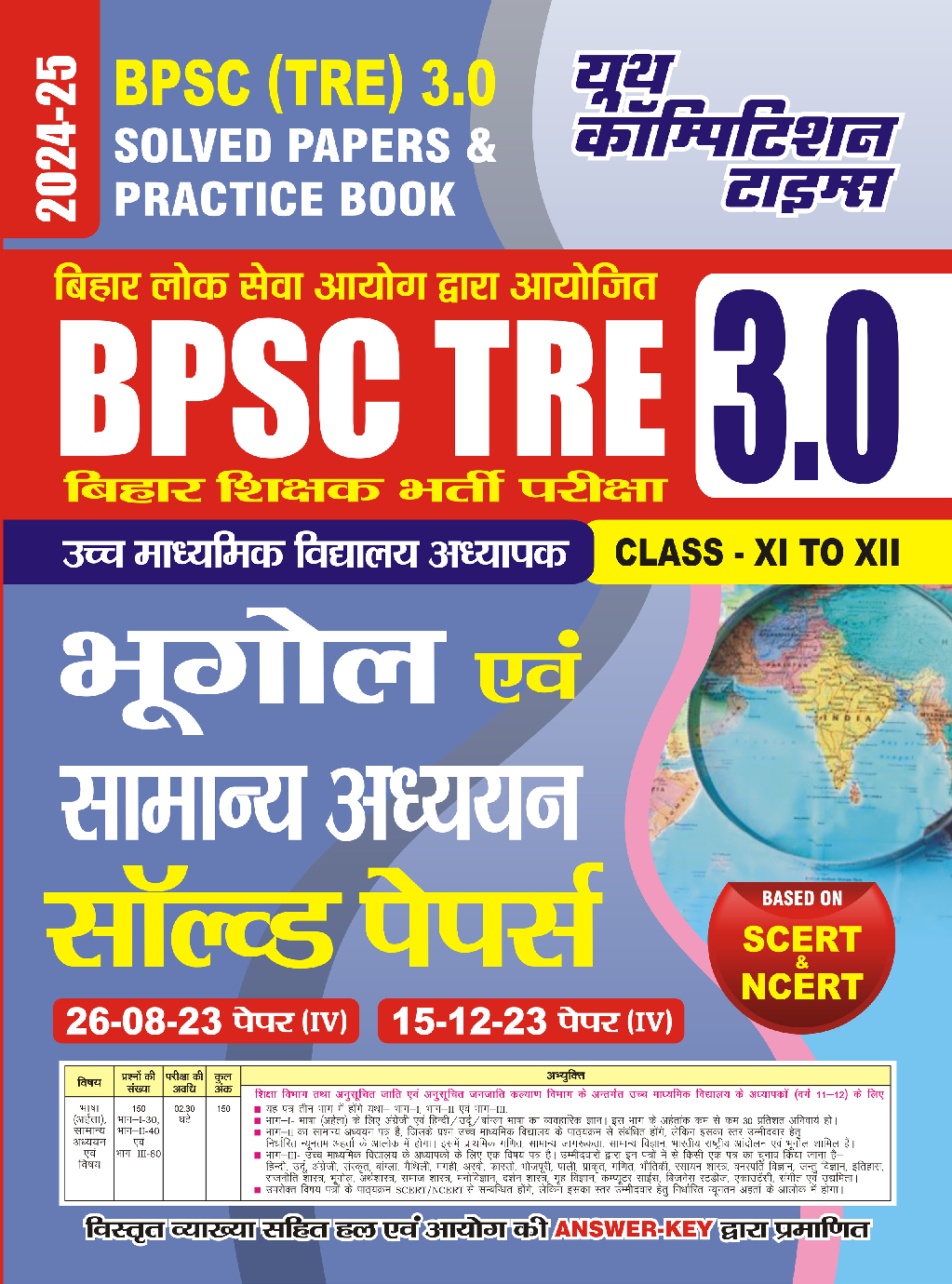 BPSC TRE XI-XII भूगोल एवं सामान्य अध्धयन साल्व्ड पेपर प्रैक्टिस पेपर 2024-25 - Page 1
