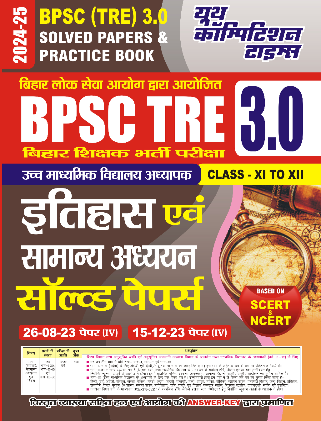 BPSC TRE XI-XII इतिहास एवं सामान्य अध्धयन साल्व्ड पेपर प्रैक्टिस पेपर 2024-25 - Page 1