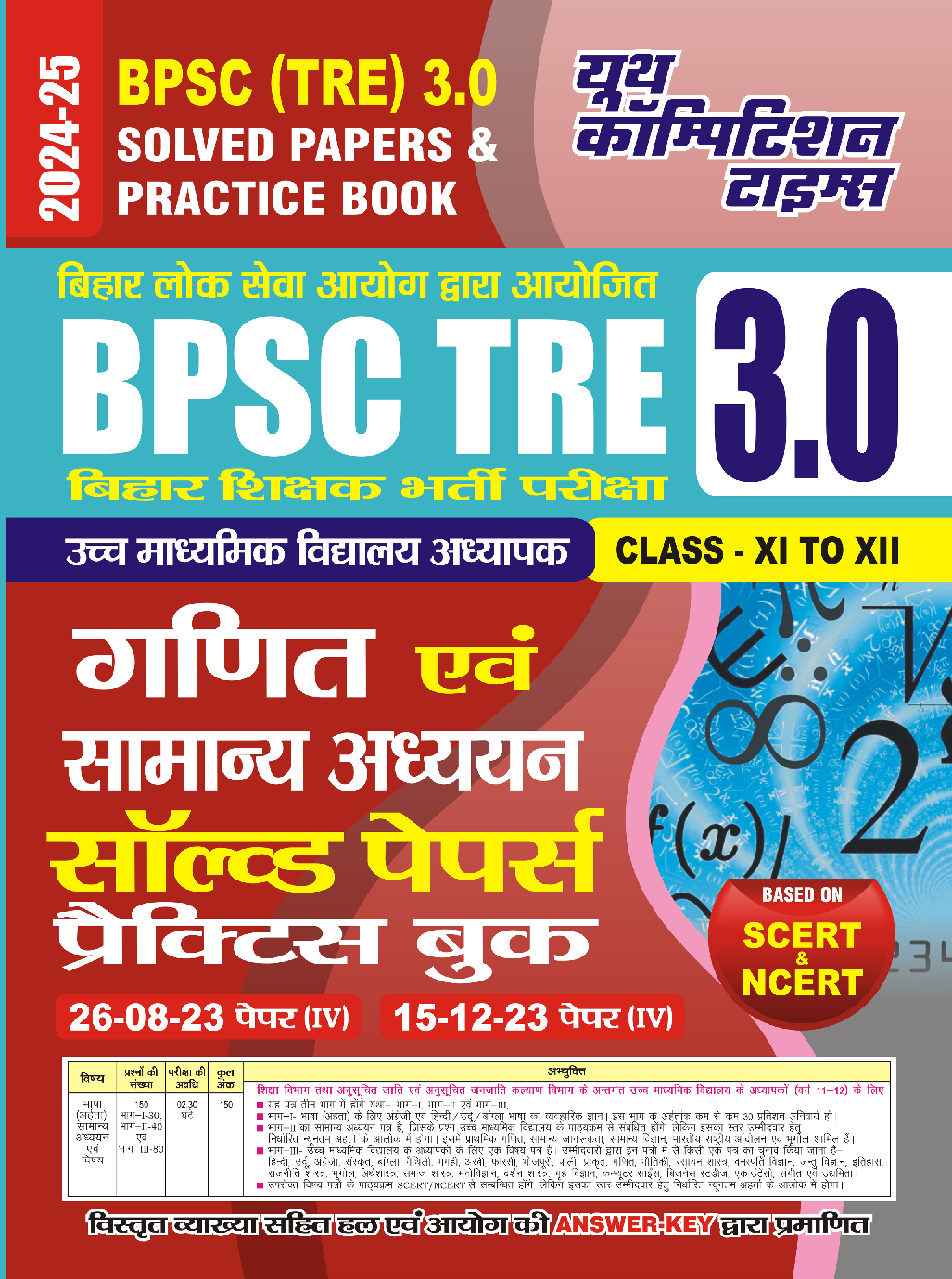 BPSC TRE XI-XII गणित साल्व्ड पेपर 2024-25 - Page 1