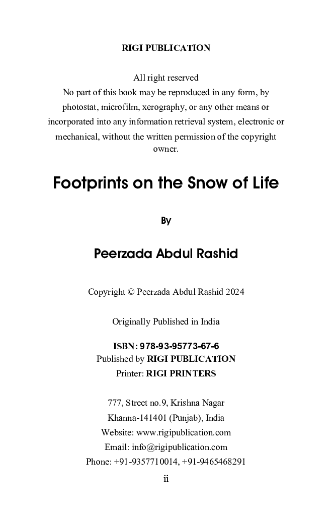 Footprints On The Snow Of Life - Page 3