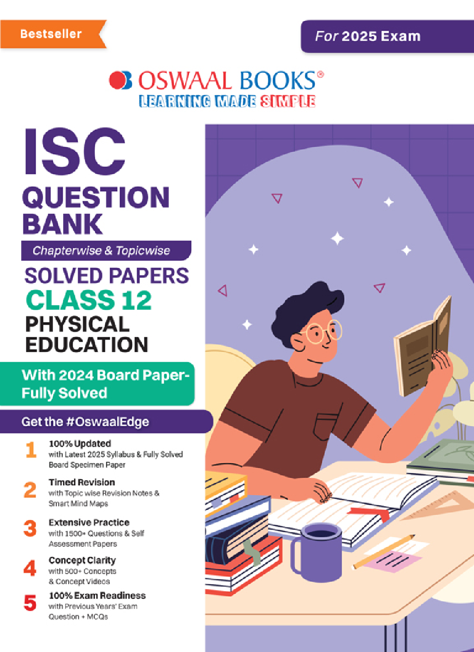 Oswaal ISC Question Bank Class 12 Physical Education| Chapterwise and Topicwise | Solved Papers | For Board Exams 2025 - Page 1