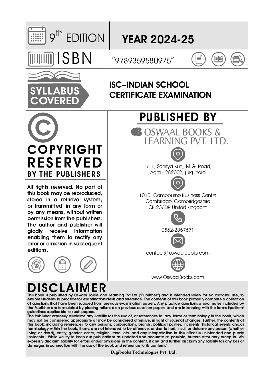 Oswaal ISC Question Bank Class 12 Physical Education| Chapterwise and Topicwise | Solved Papers | For Board Exams 2025 - Page 3