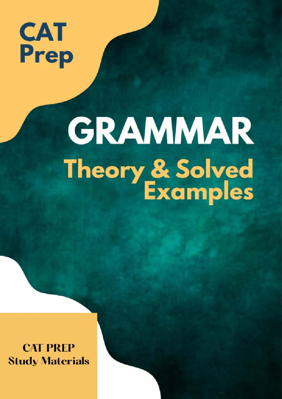 CAT Prep Study Material For Vocabulary - Page 1