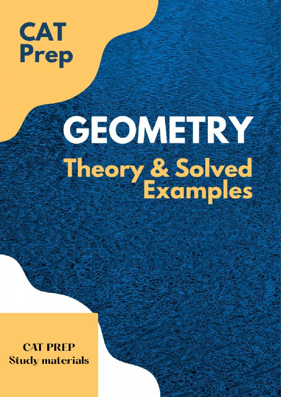 CAT Prep Study Material For Algebra - Page 1