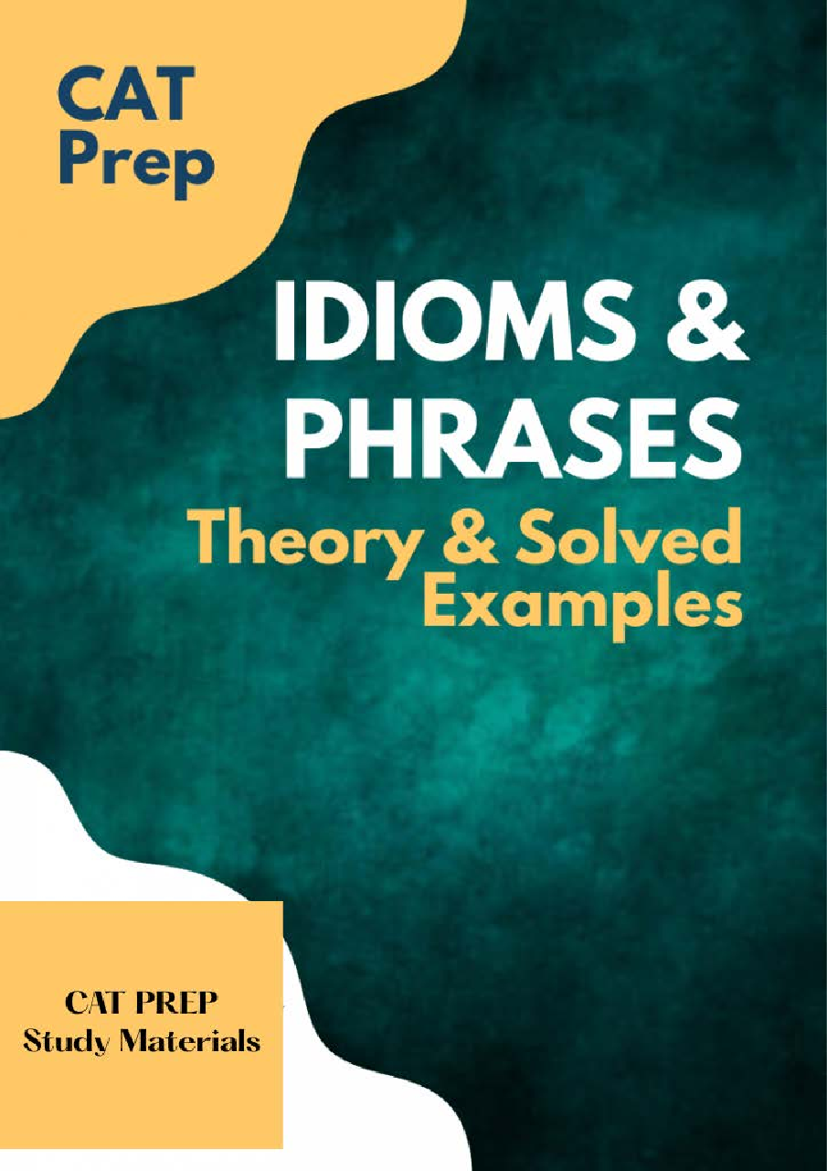 CAT Prep Study Material For Arithmetic - Page 1