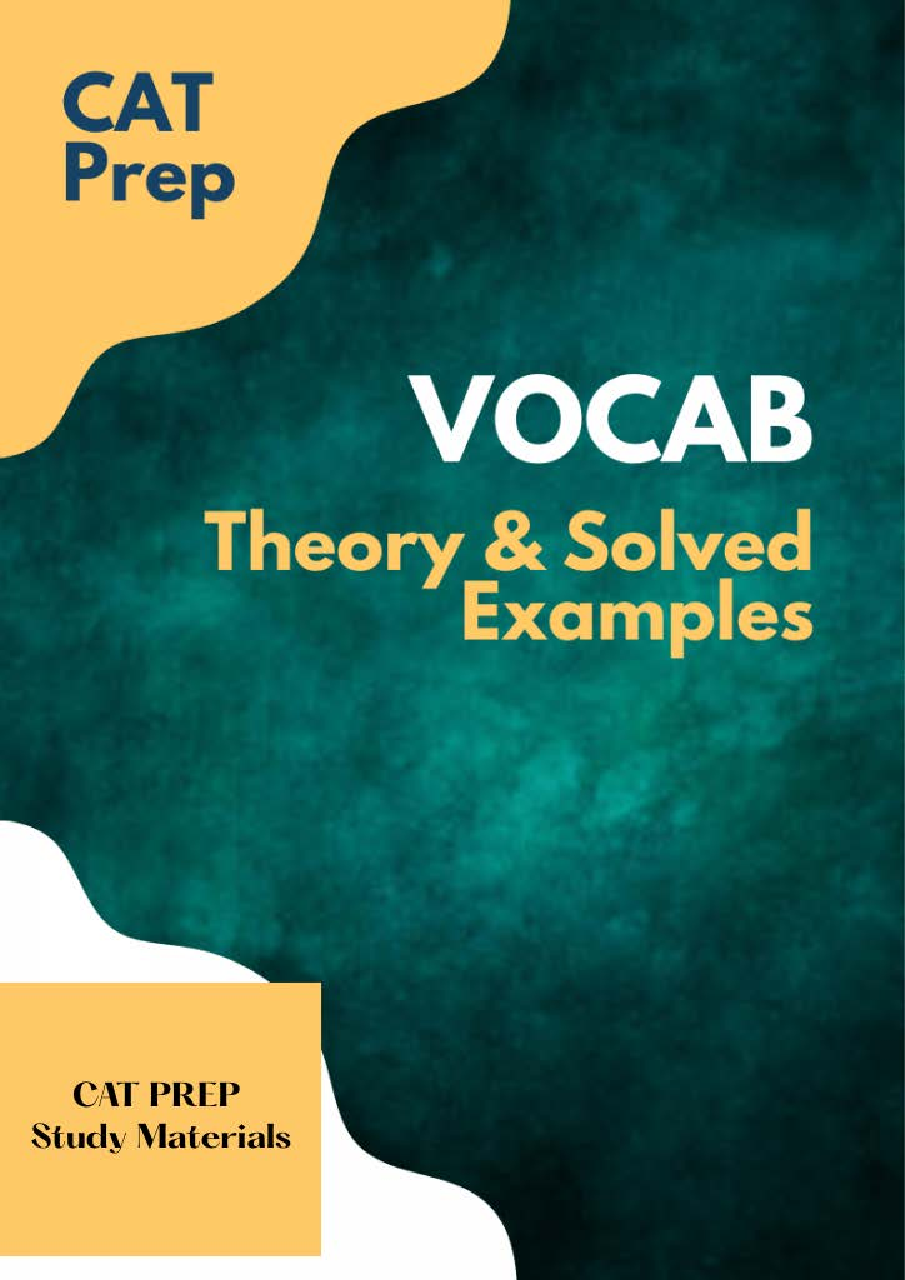 CAT Prep Study Material For Idoms and Phrases - Page 1