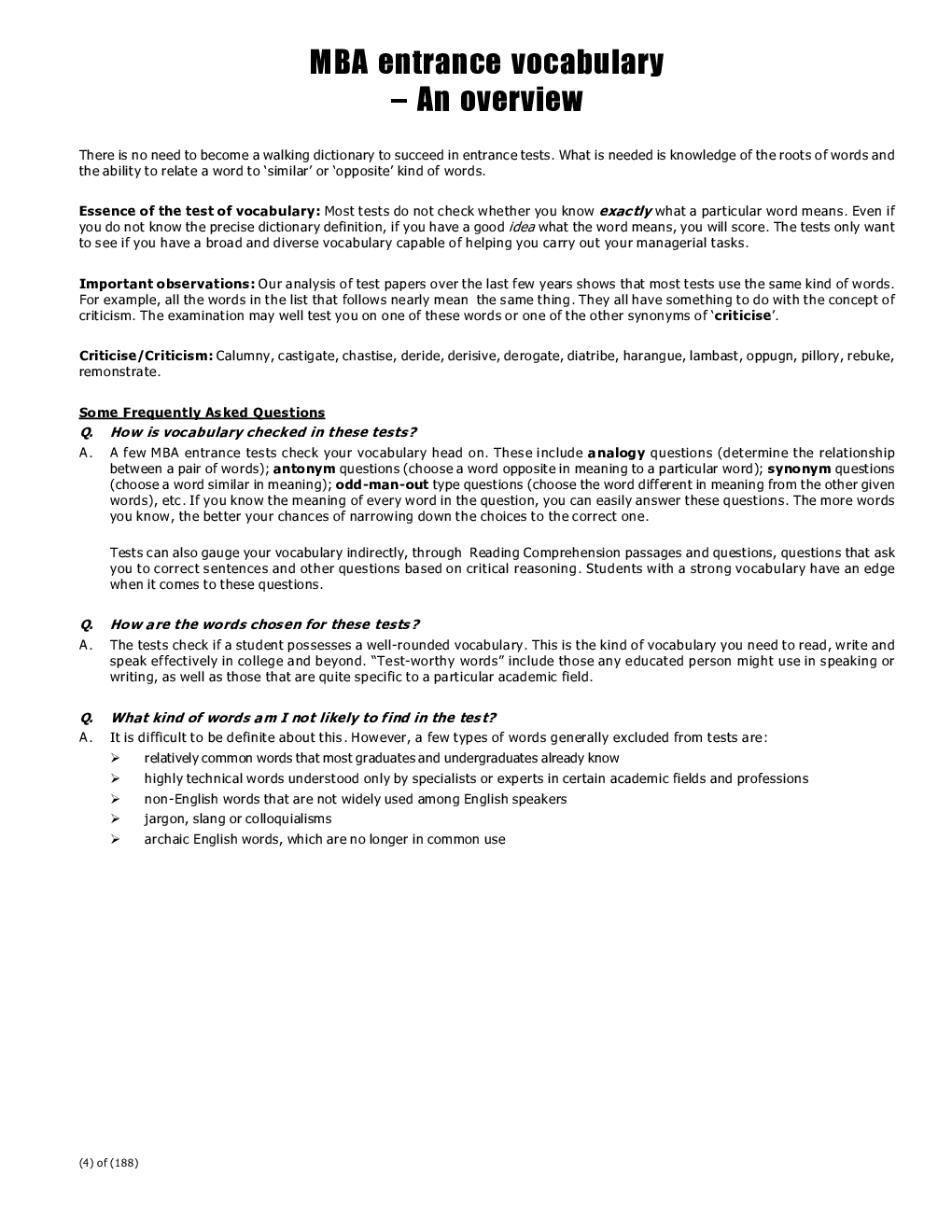 CAT Prep Study Material For Idoms and Phrases - Page 4