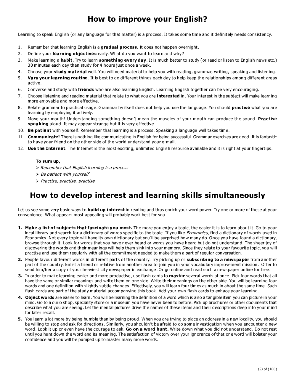 CAT Prep Study Material For Idoms and Phrases - Page 5