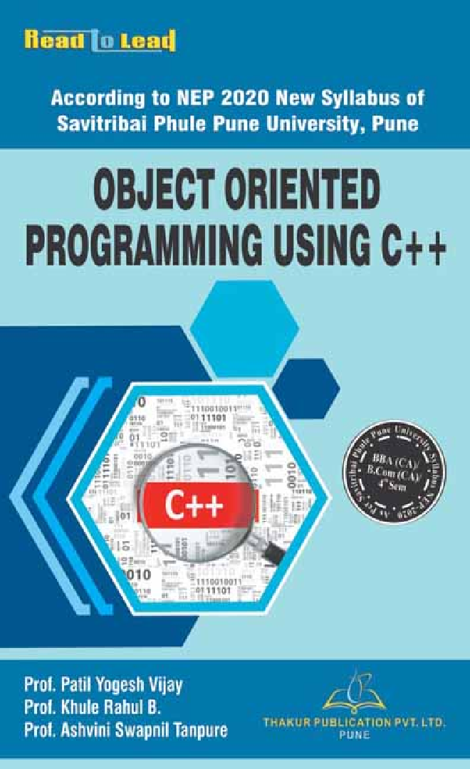 Object Oriented Programming using C++ - Page 1